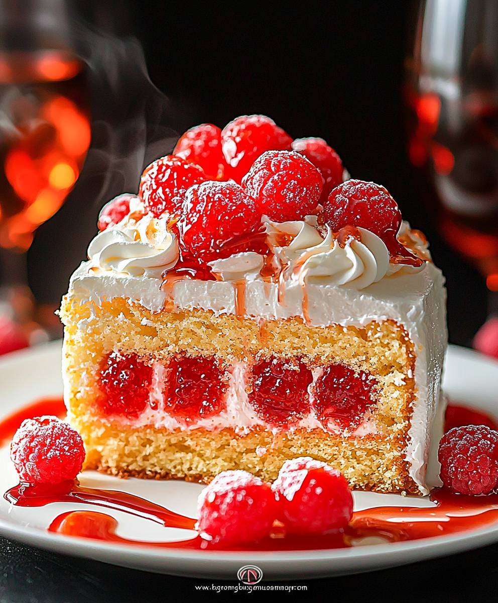 Fireball poke cake