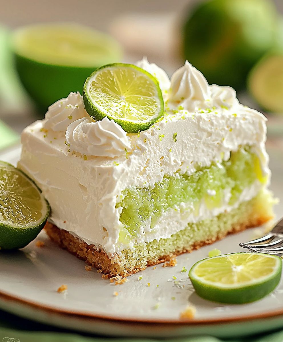 Key Lime Poke Cake