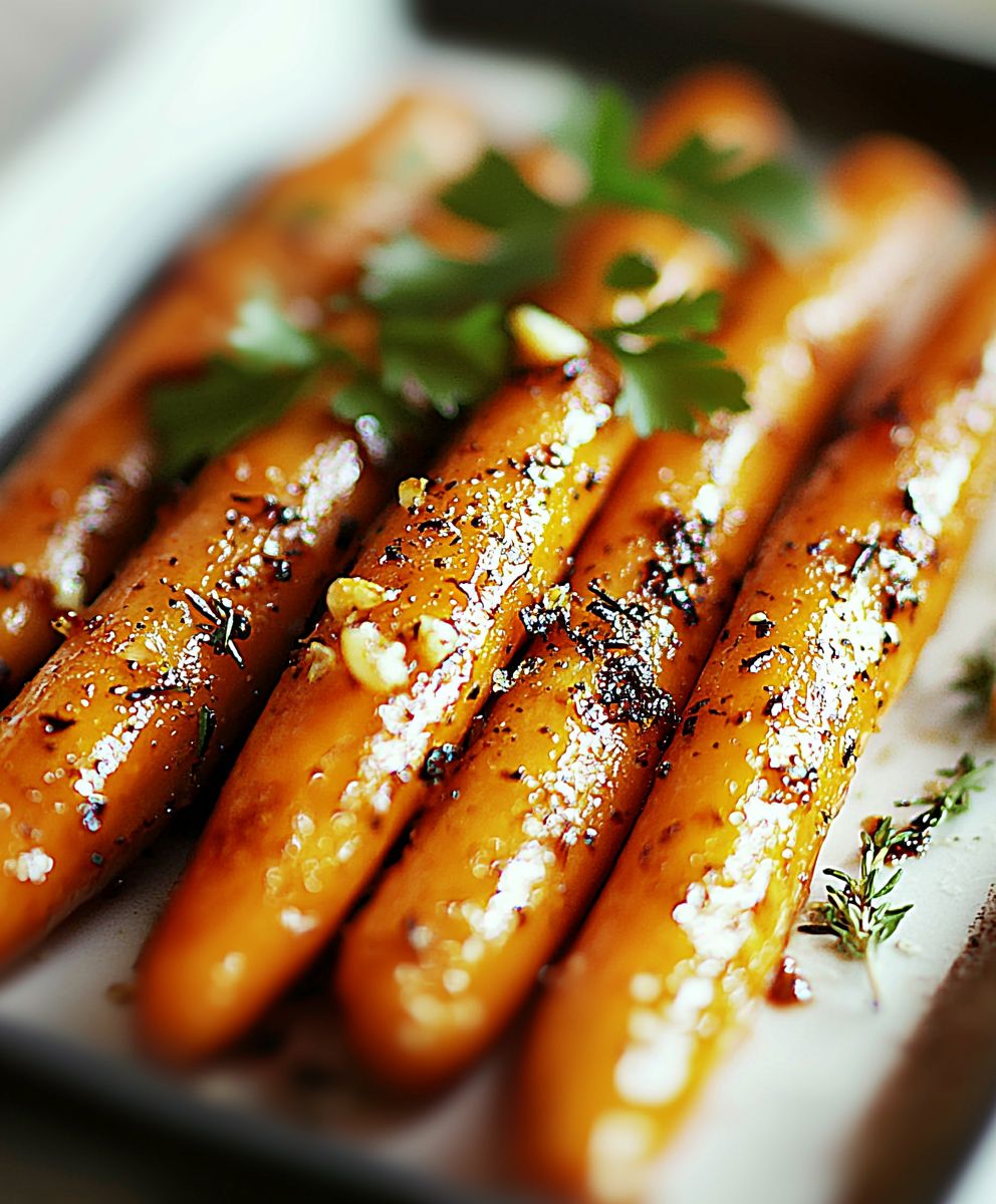Lemon Garlic Roasted Carrots