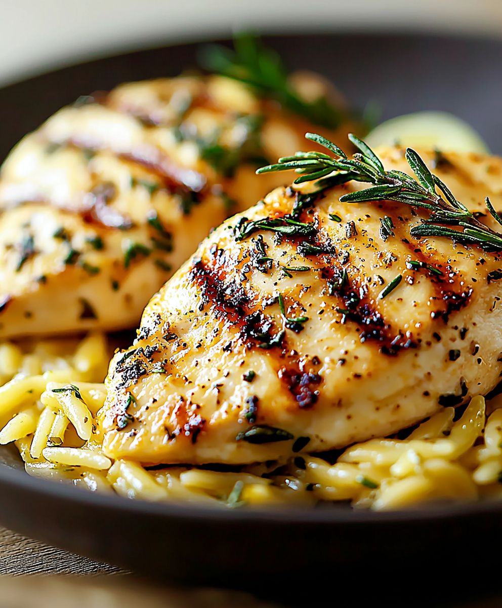 Garlic Herb Chicken Orzo