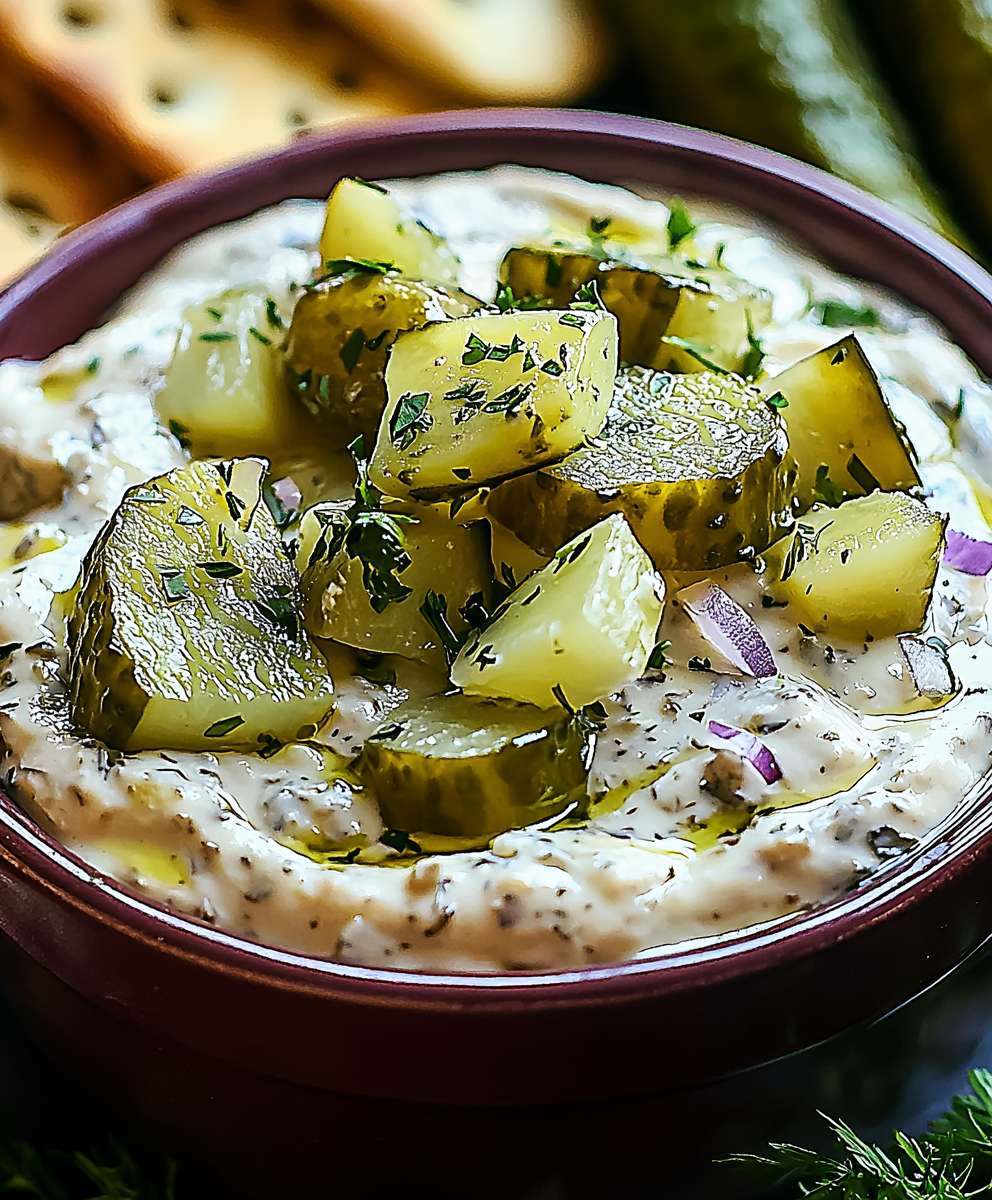 Creamy pickle dip