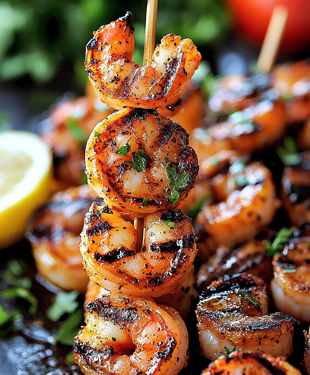 Sausage shrimp kabobs