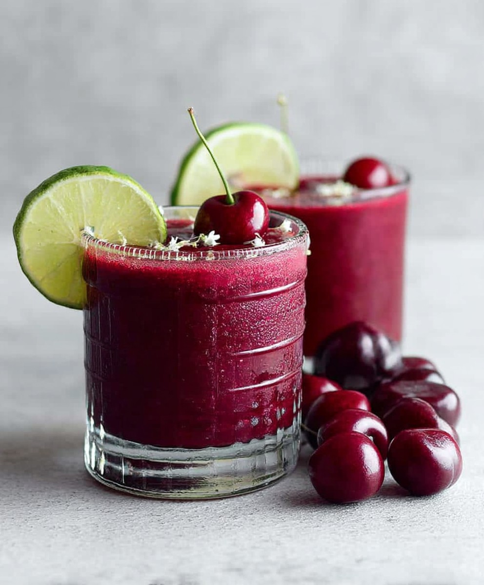 Cherry lime beet smoothie