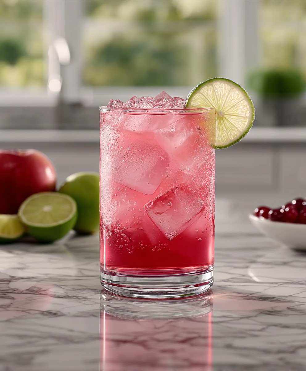 Apple rum cocktail