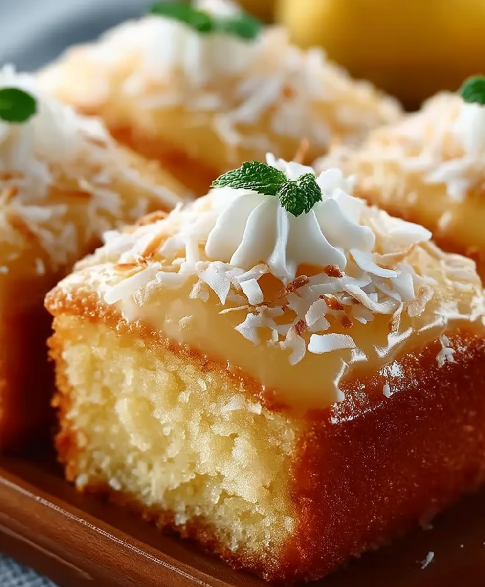 Lemon Coconut Loaf Cakes