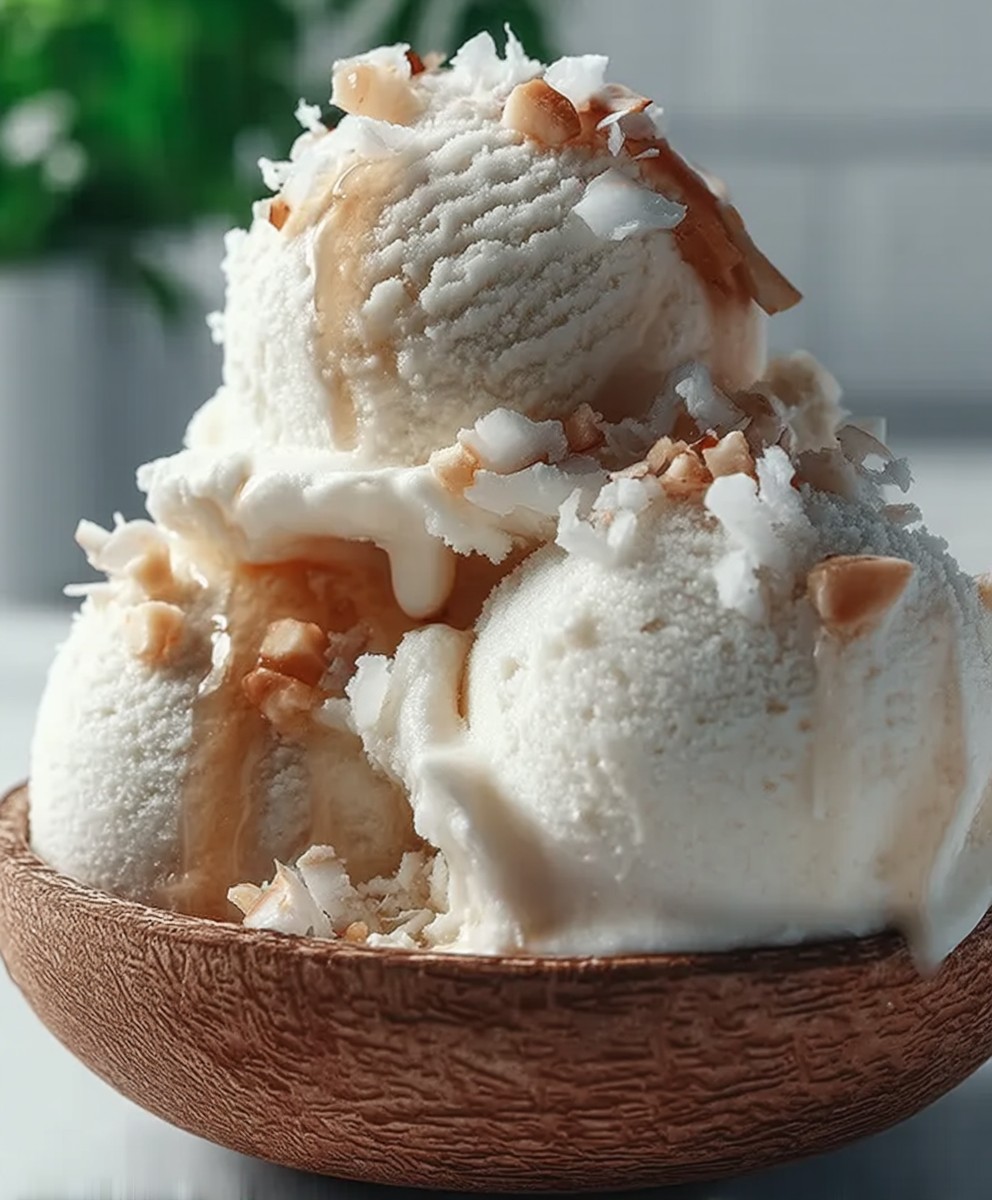 Coconut Macadamia Nut Ice Cream
