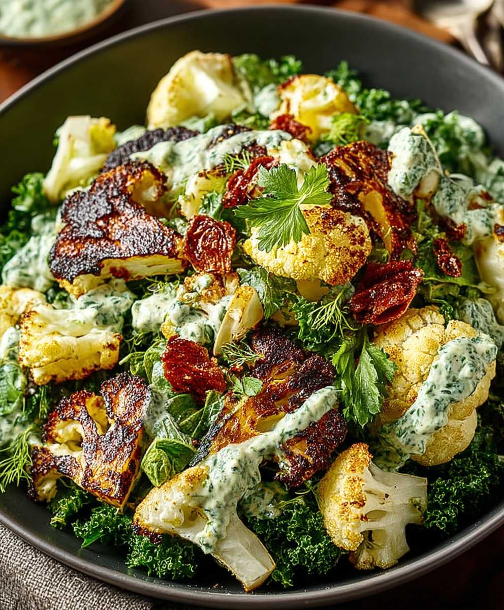 Cauliflower Green Goddess Salad