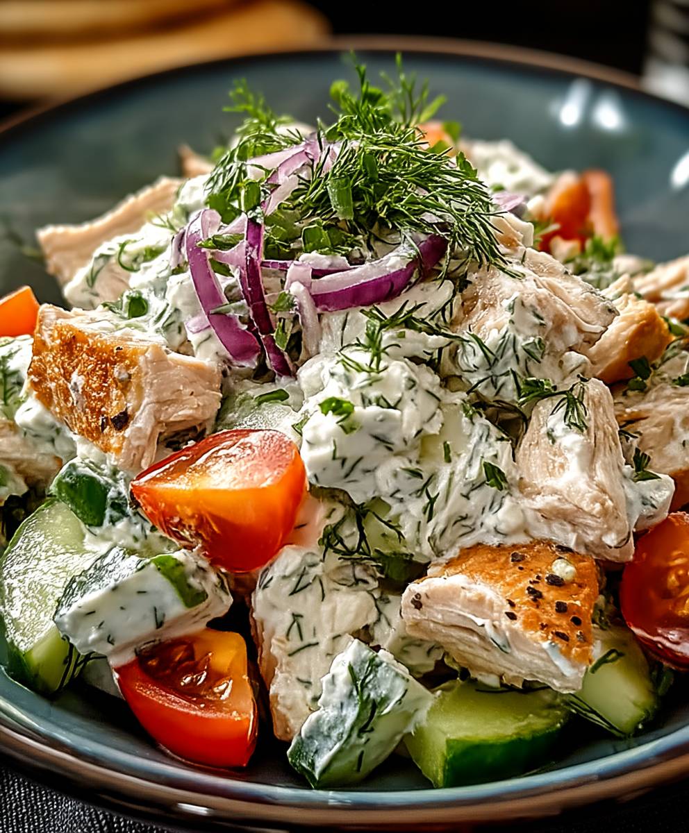 Tzatziki chicken salad