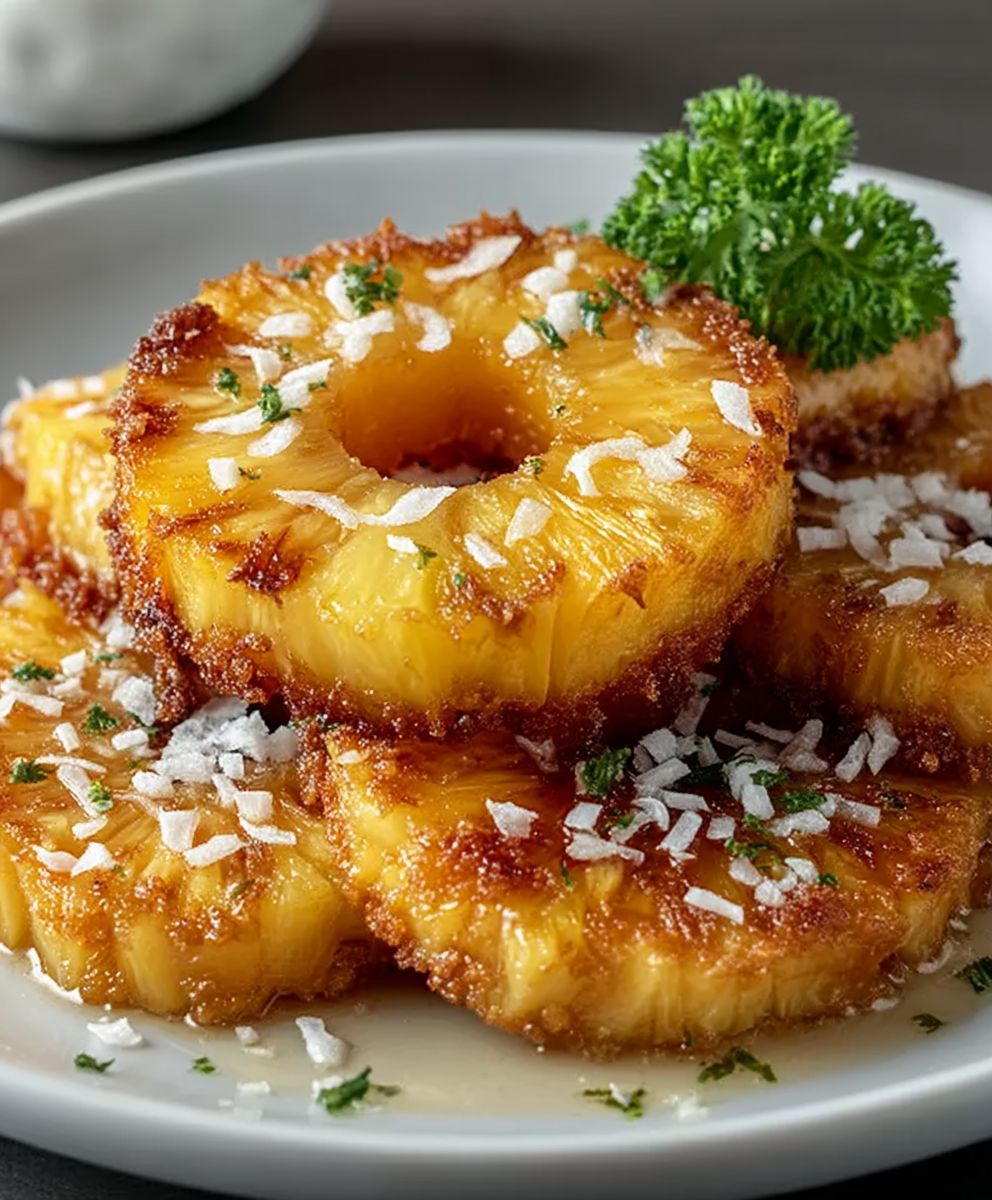Fried pineapple rum