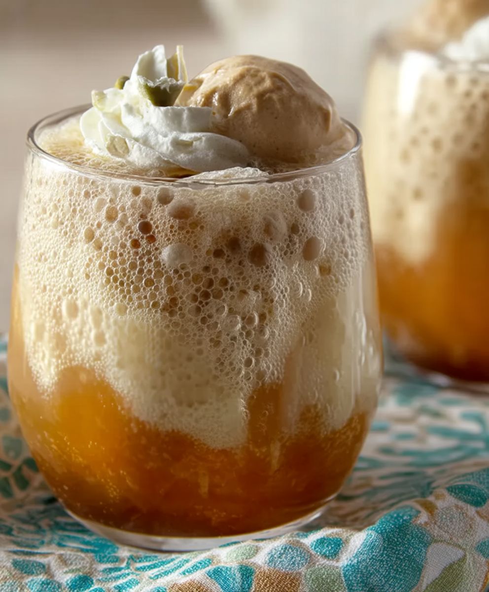 Pumpkin beer float