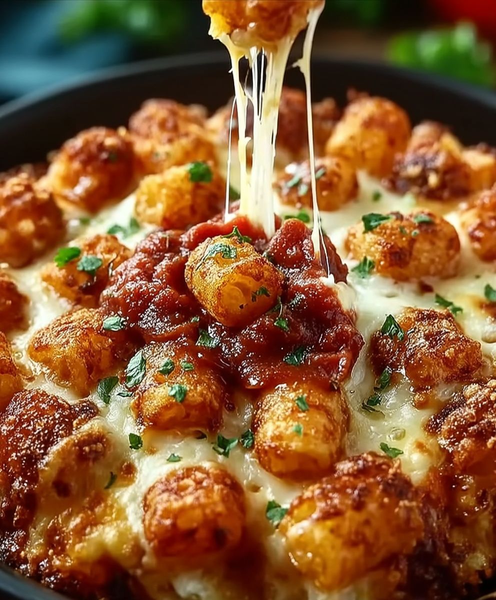 Pizza Tot Casserole