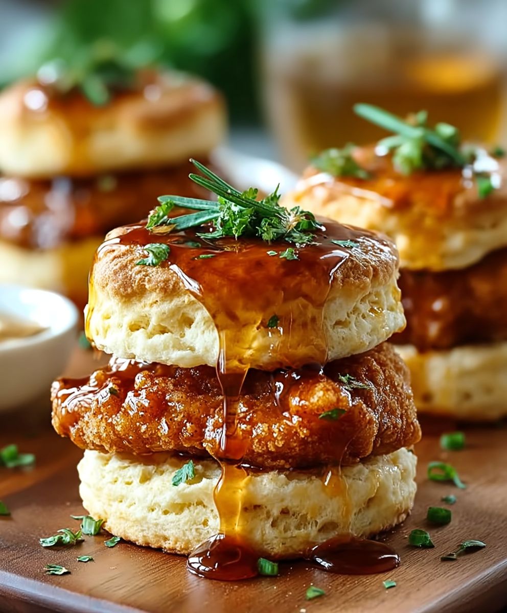 Hot Honey Chicken Biscuits