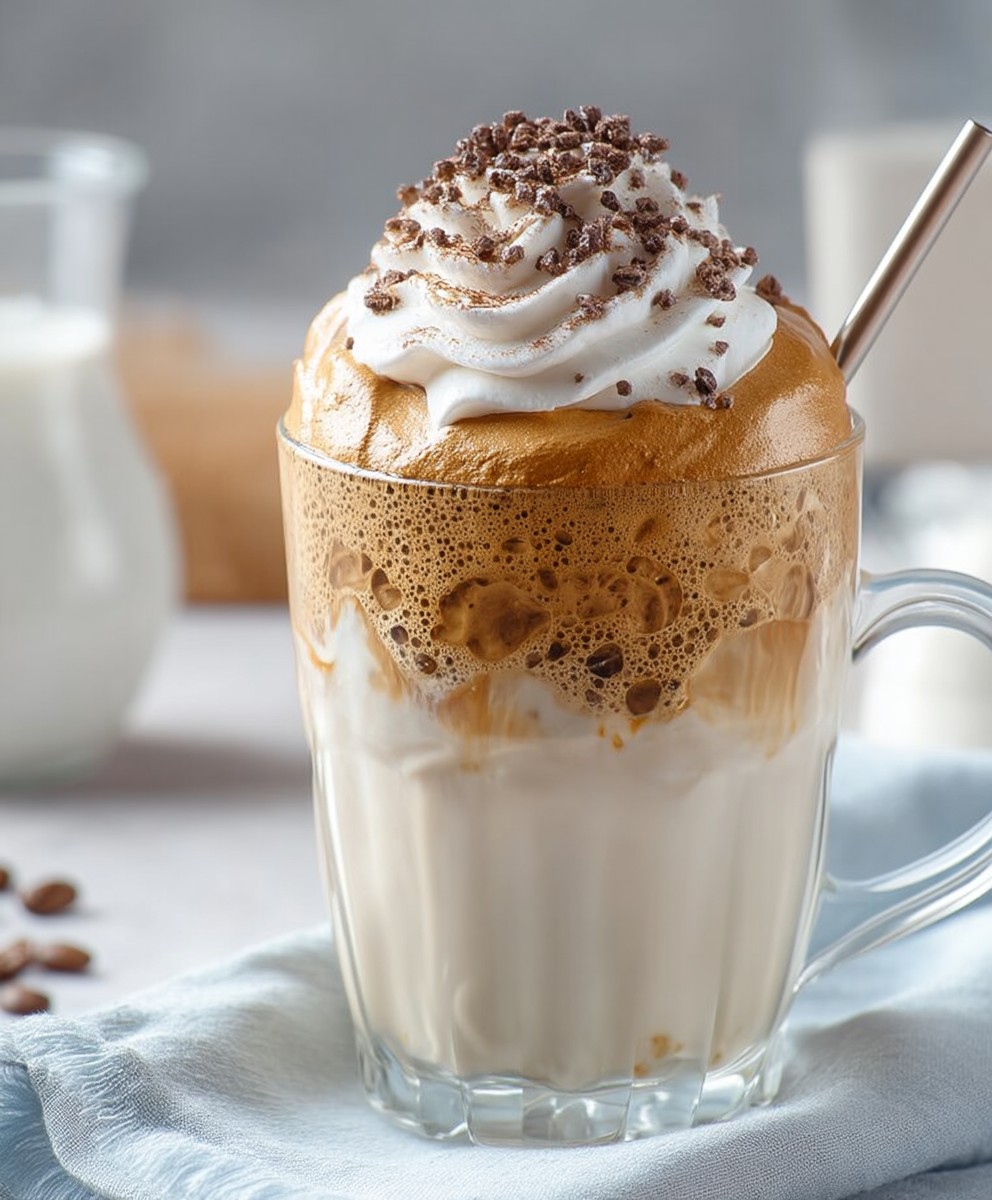 Dalgona coffee whipped coffee