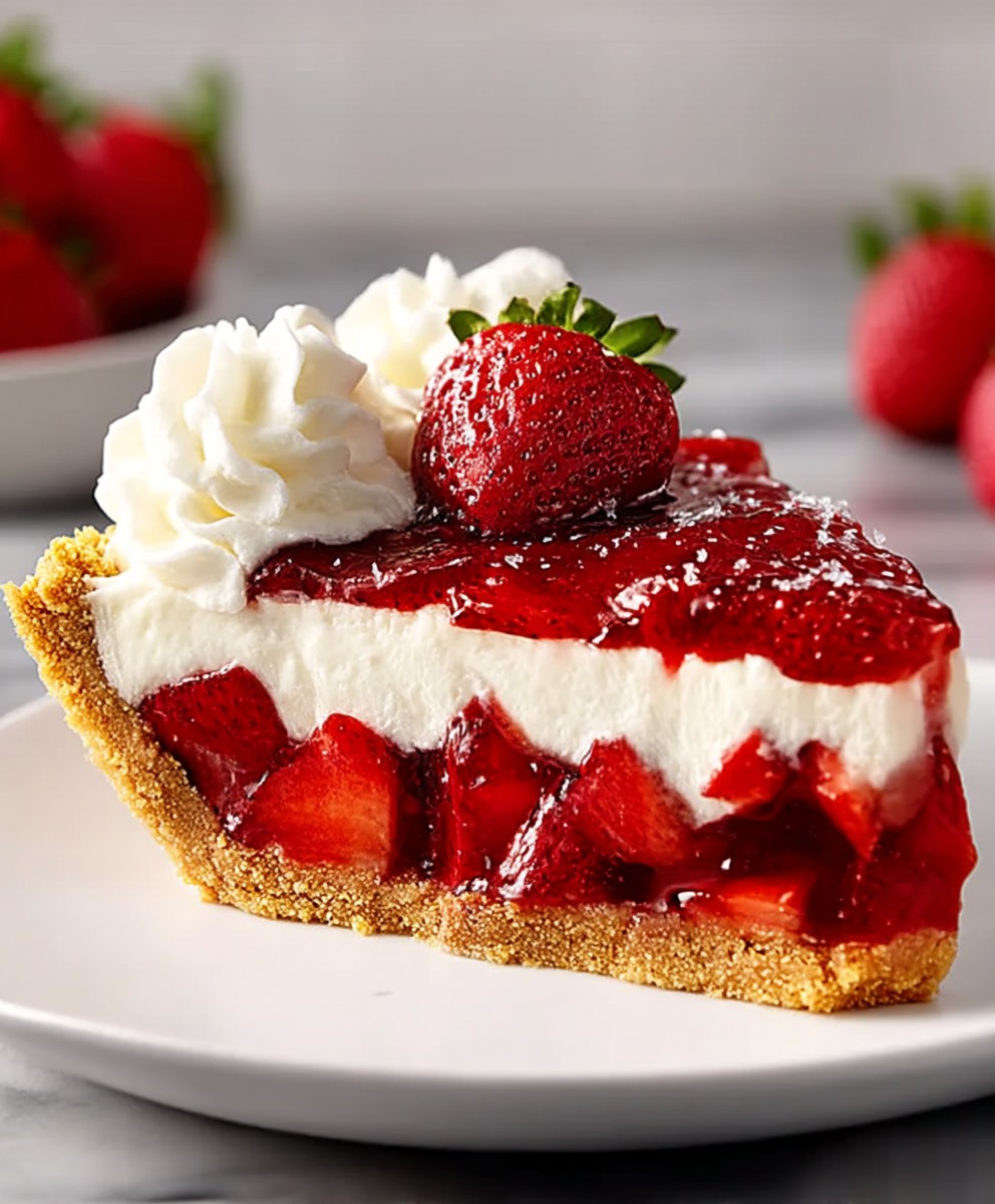 Strawberry Icebox Pie