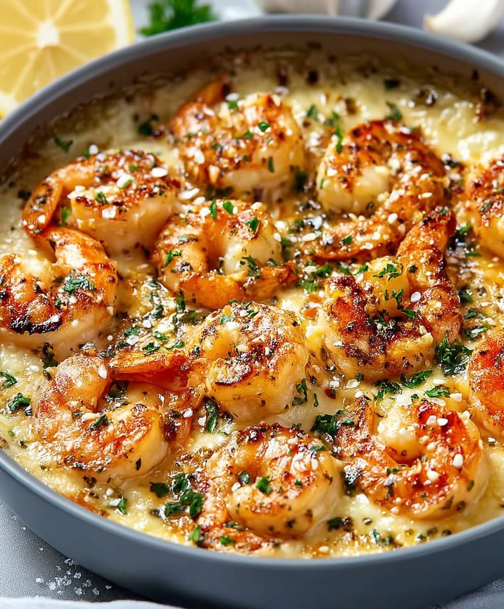 Garlic Shrimp Gratin