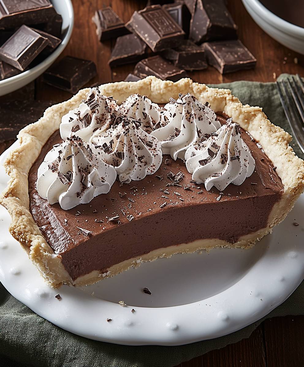 Hot Chocolate Icebox Pie