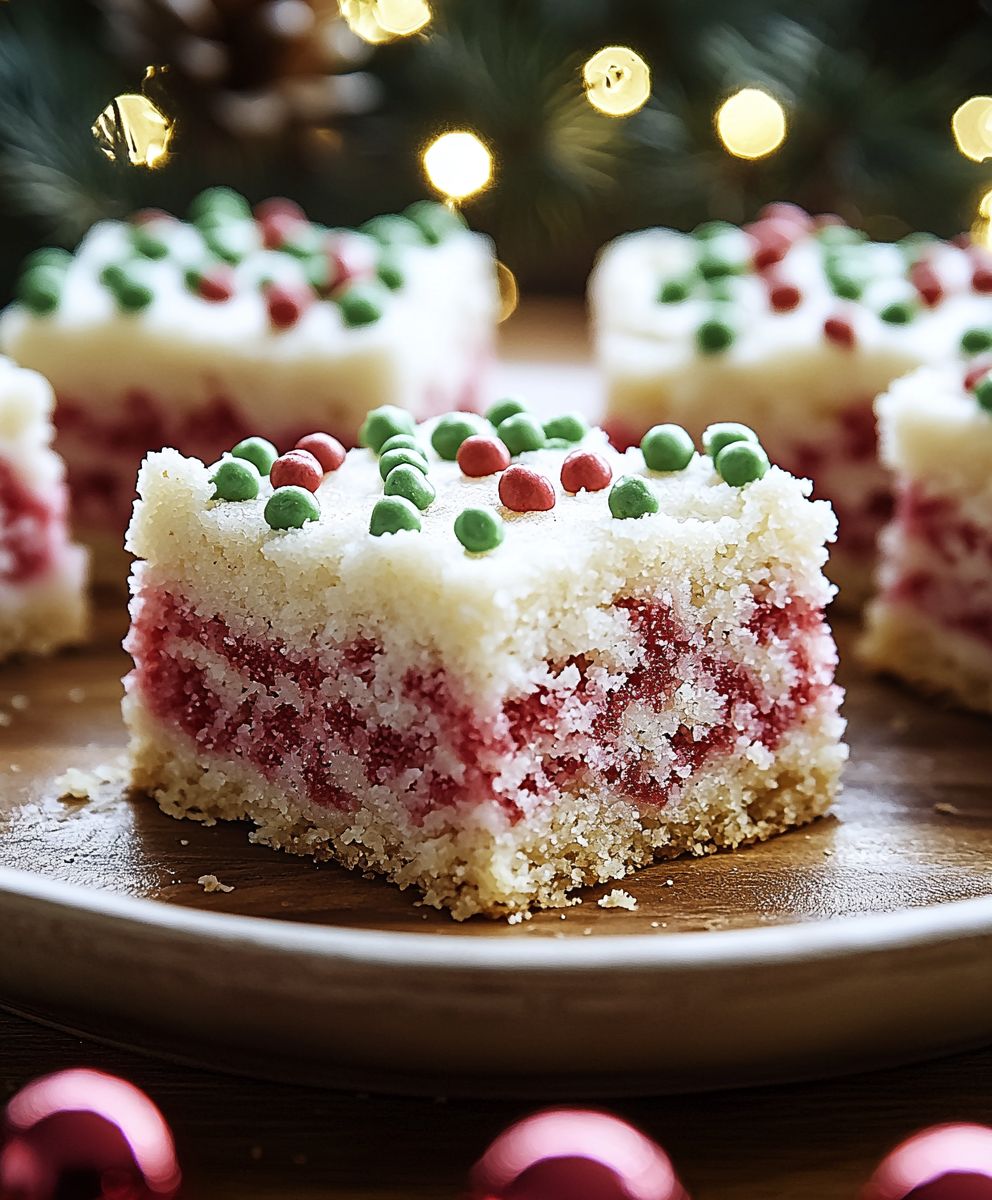 Christmas Sugar Cookie Bars