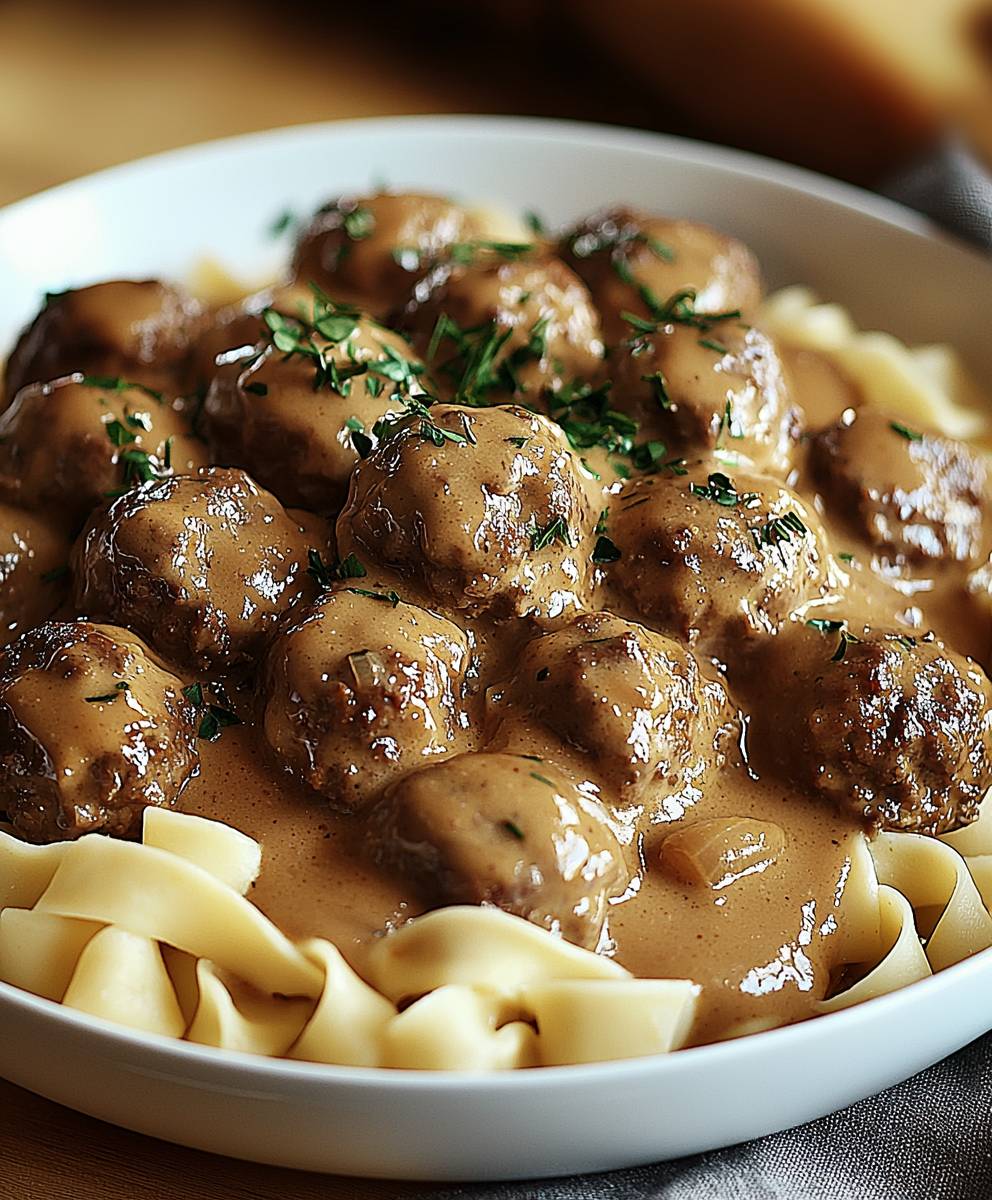 Meatball Stroganoff