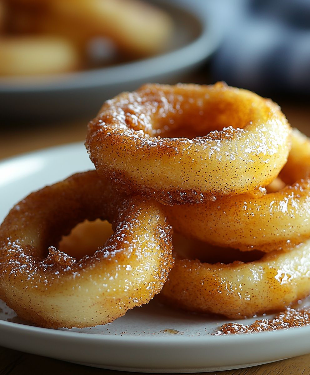 Fried Cinnamon Apple Rings