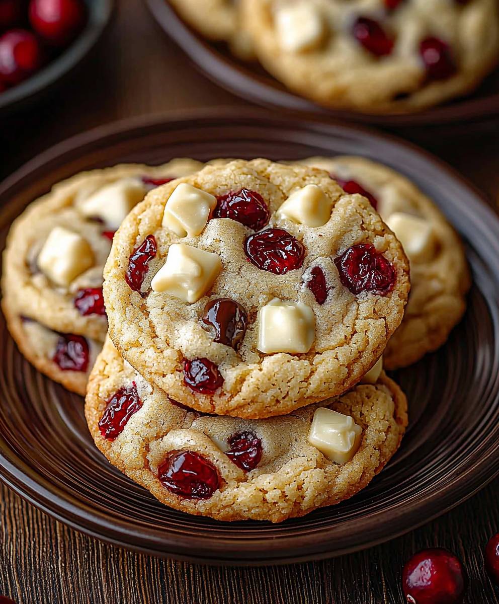 White Chocolate Cranberry Cookies