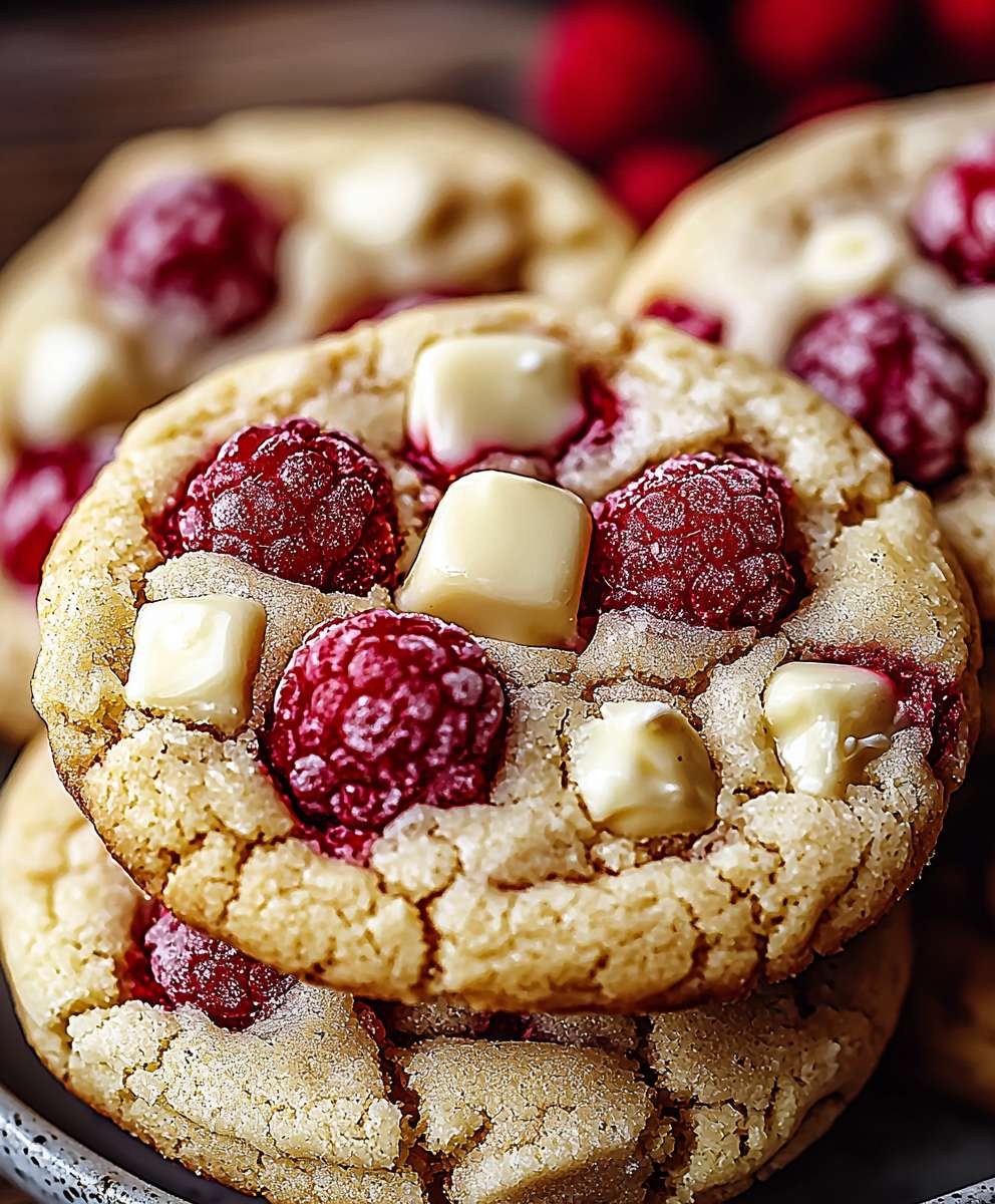 White Chocolate Raspberry Cookies