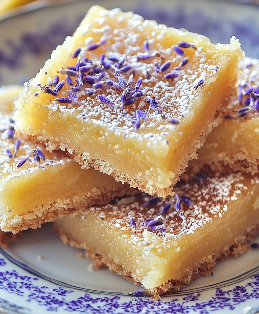 Lavender Lemon Bars