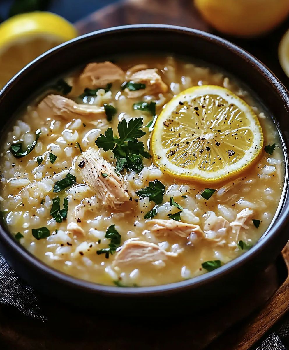 Greek Lemon Chicken Soup