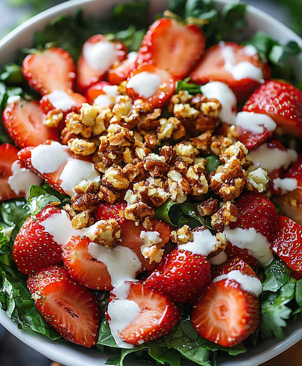 Strawberry crunch salad