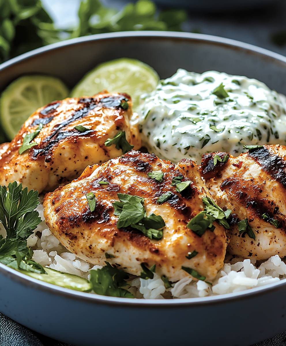 Chicken Tzatziki with Rice