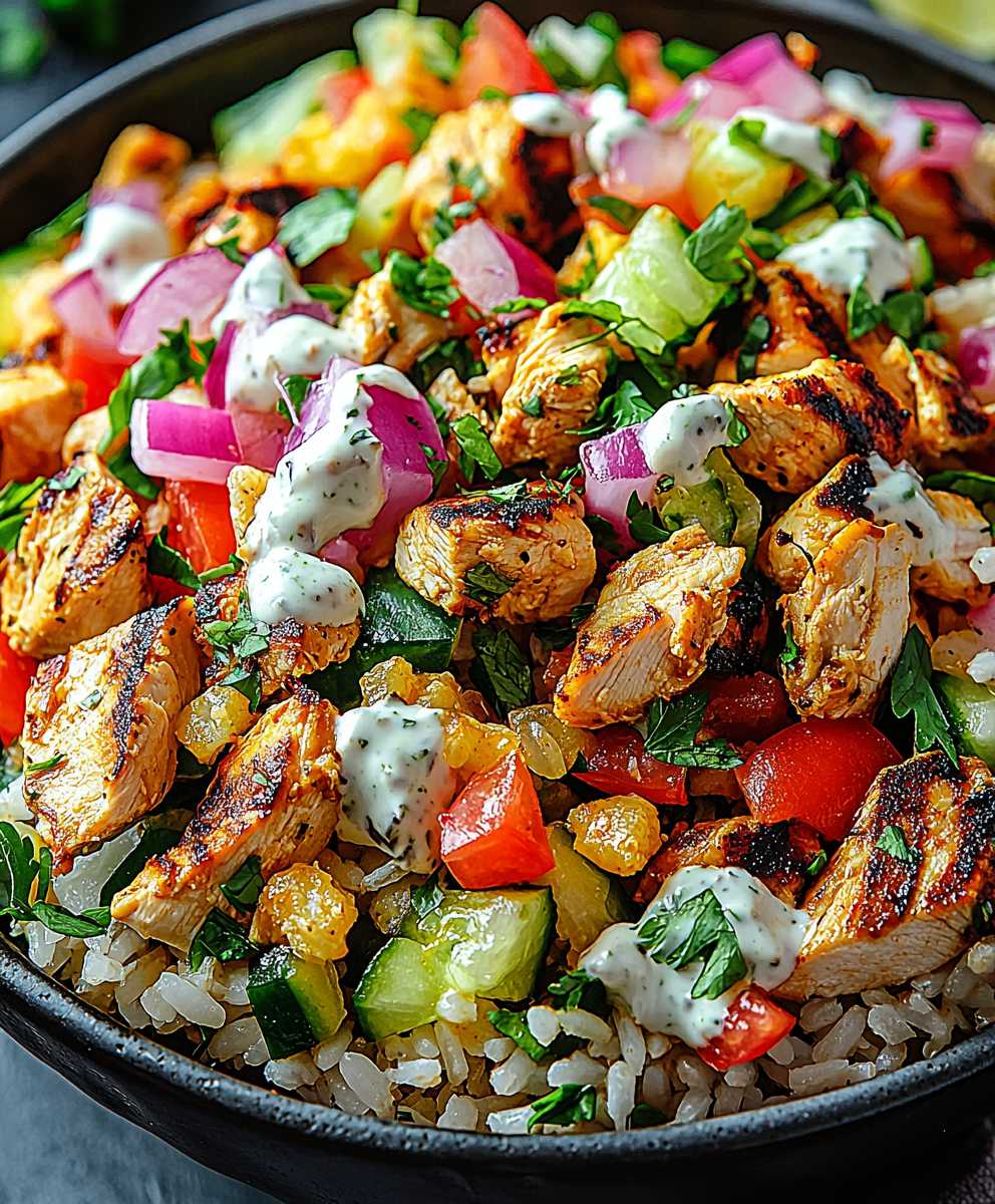 Chicken Shawarma Crispy Rice