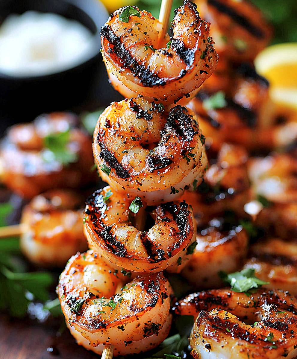 Sausage shrimp kabobs