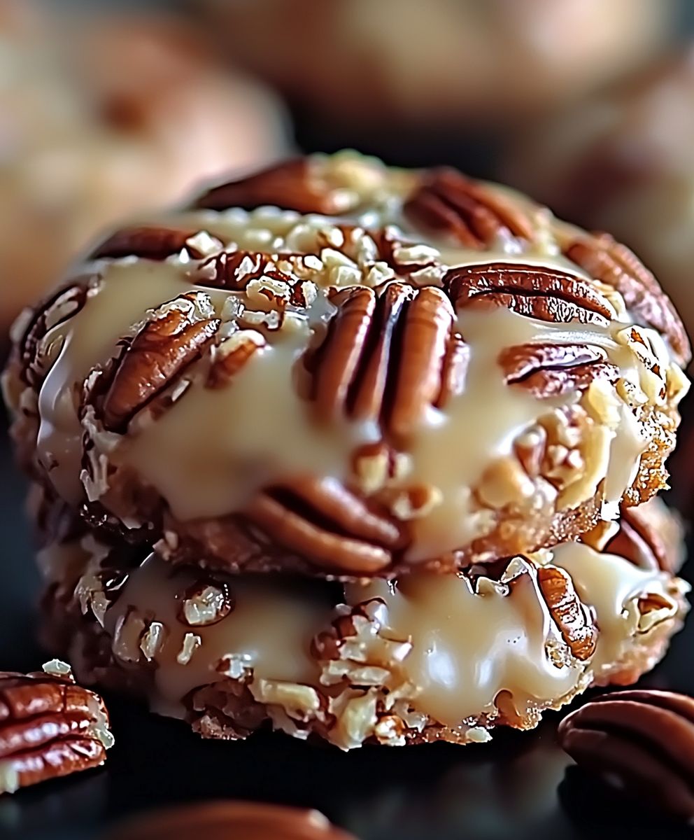 Pecan Coconut Praline Cookies