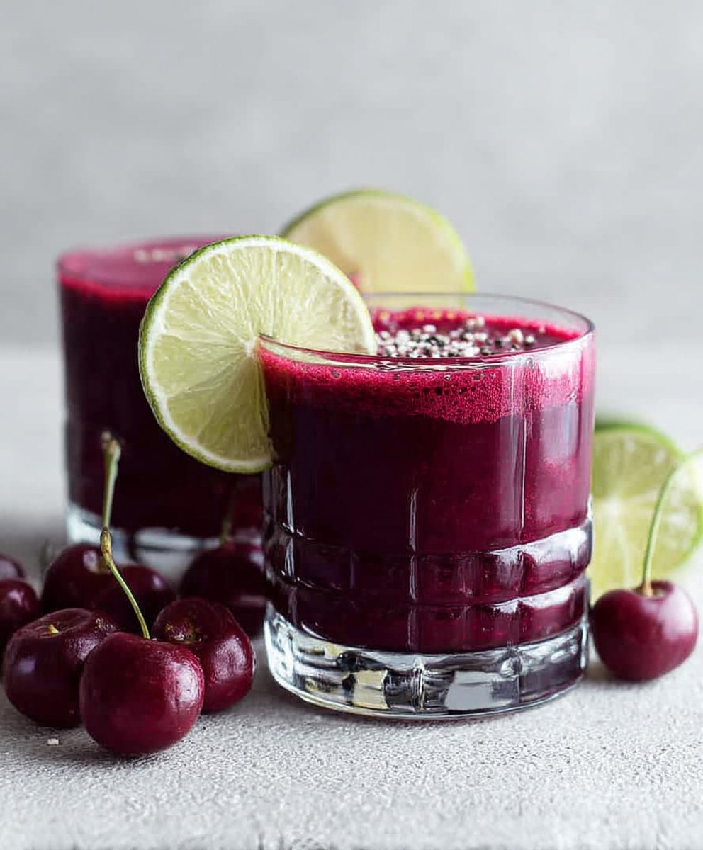Cherry lime beet smoothie
