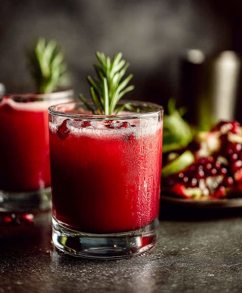 Apple cider pomegranate spritzer