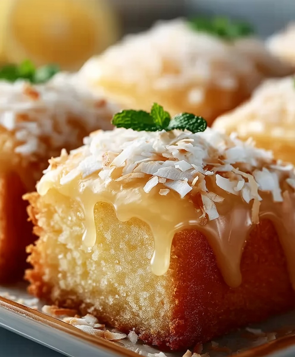Lemon Coconut Loaf Cakes