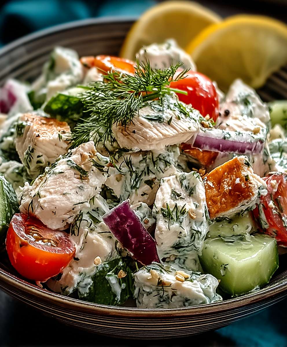 Tzatziki chicken salad
