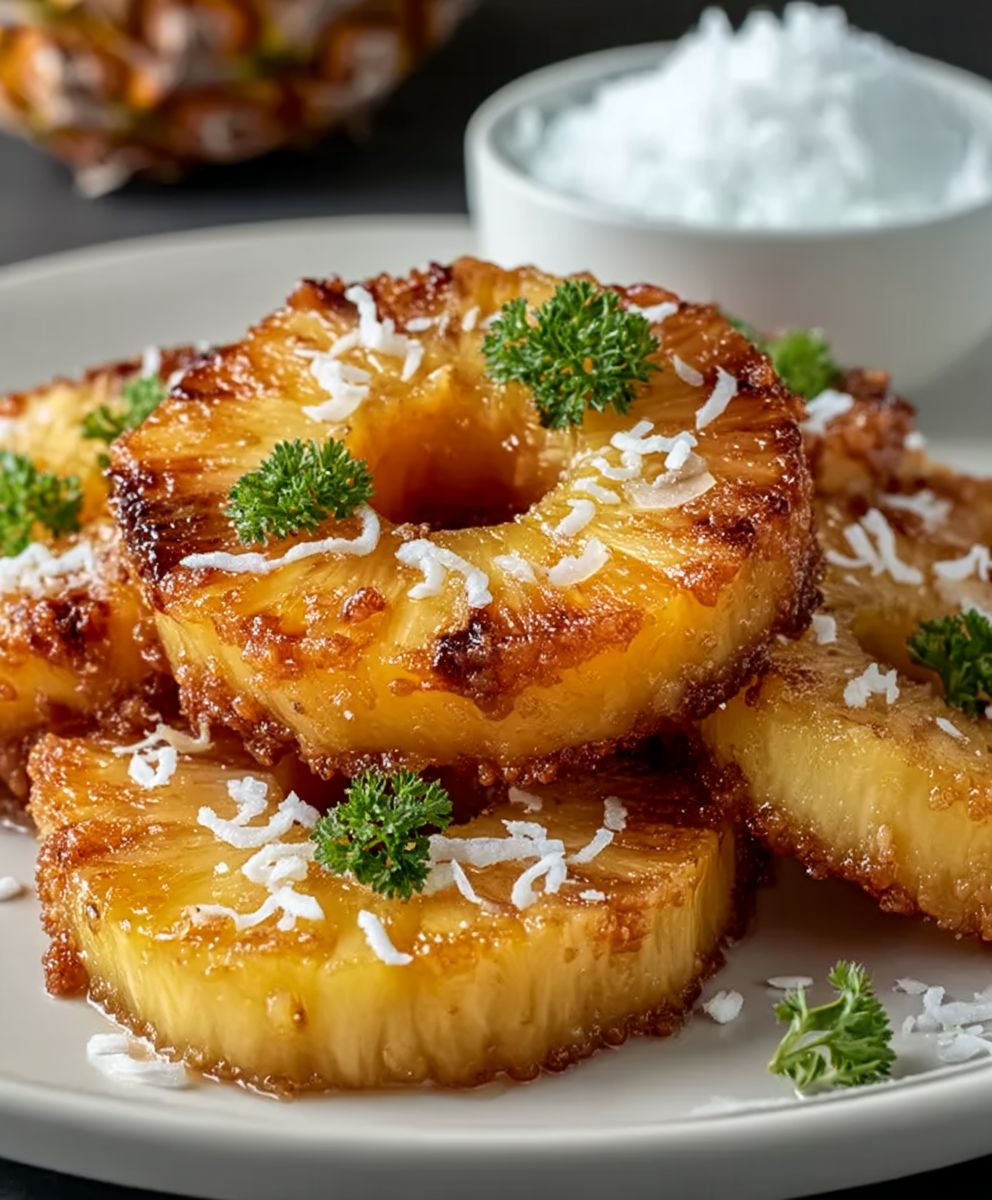 Fried pineapple rum