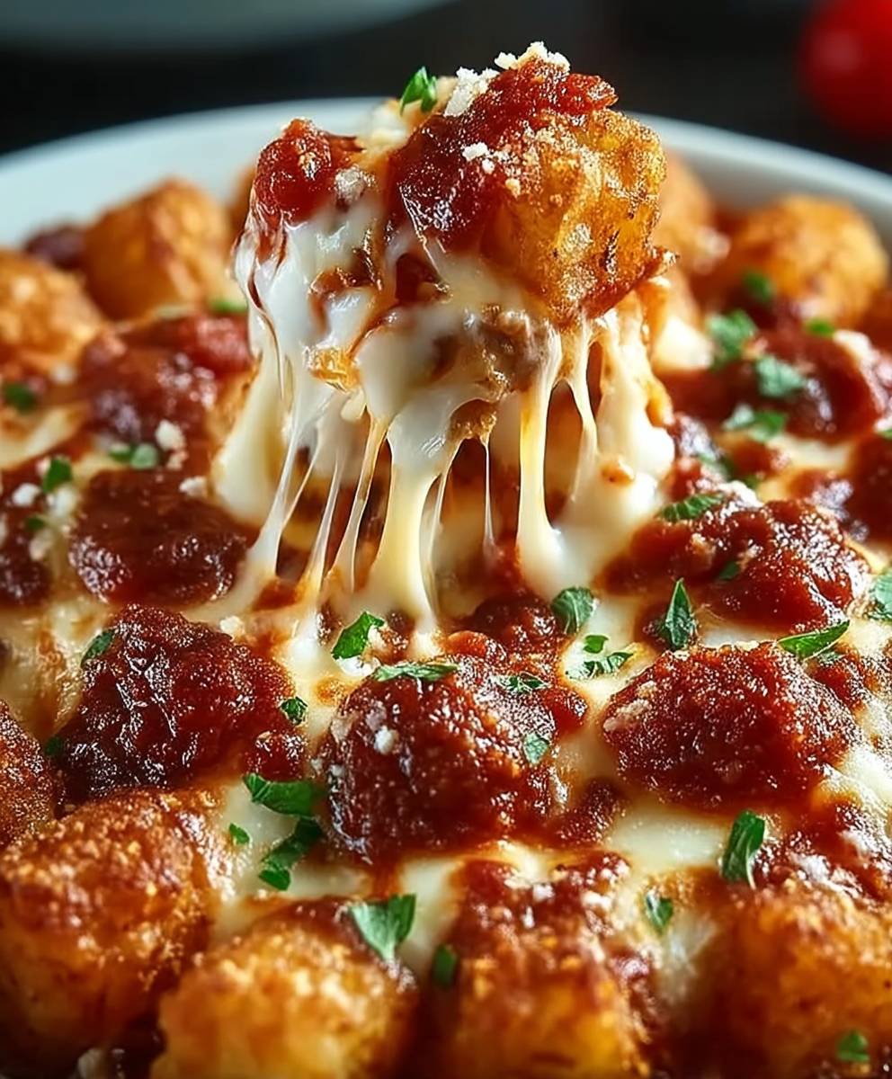 Pizza Tot Casserole