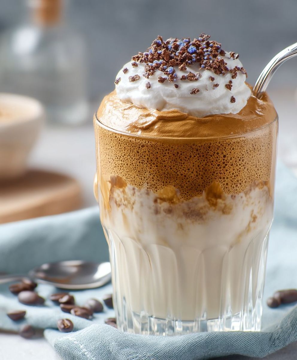 Dalgona coffee whipped coffee