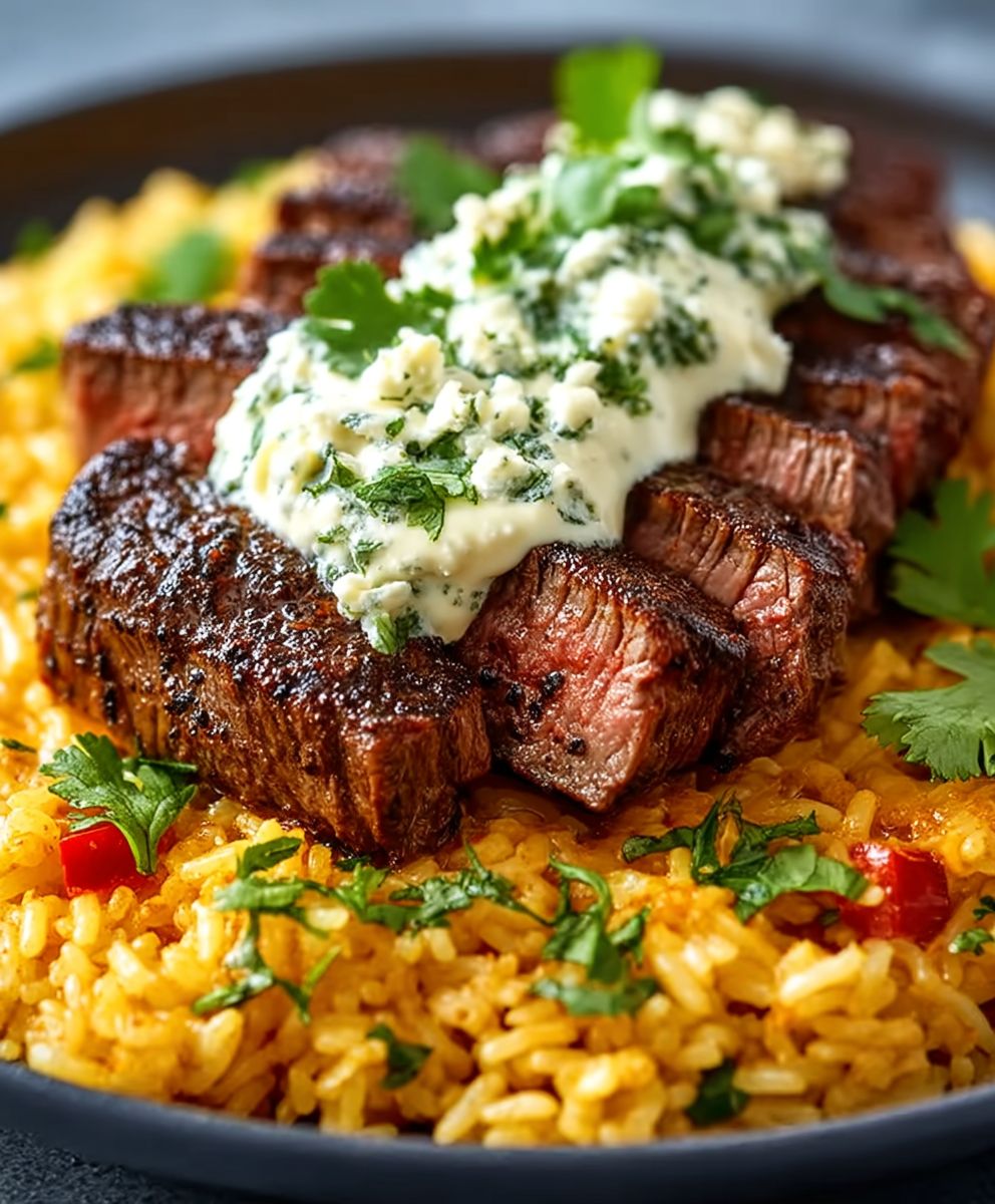 Steak Queso Rice