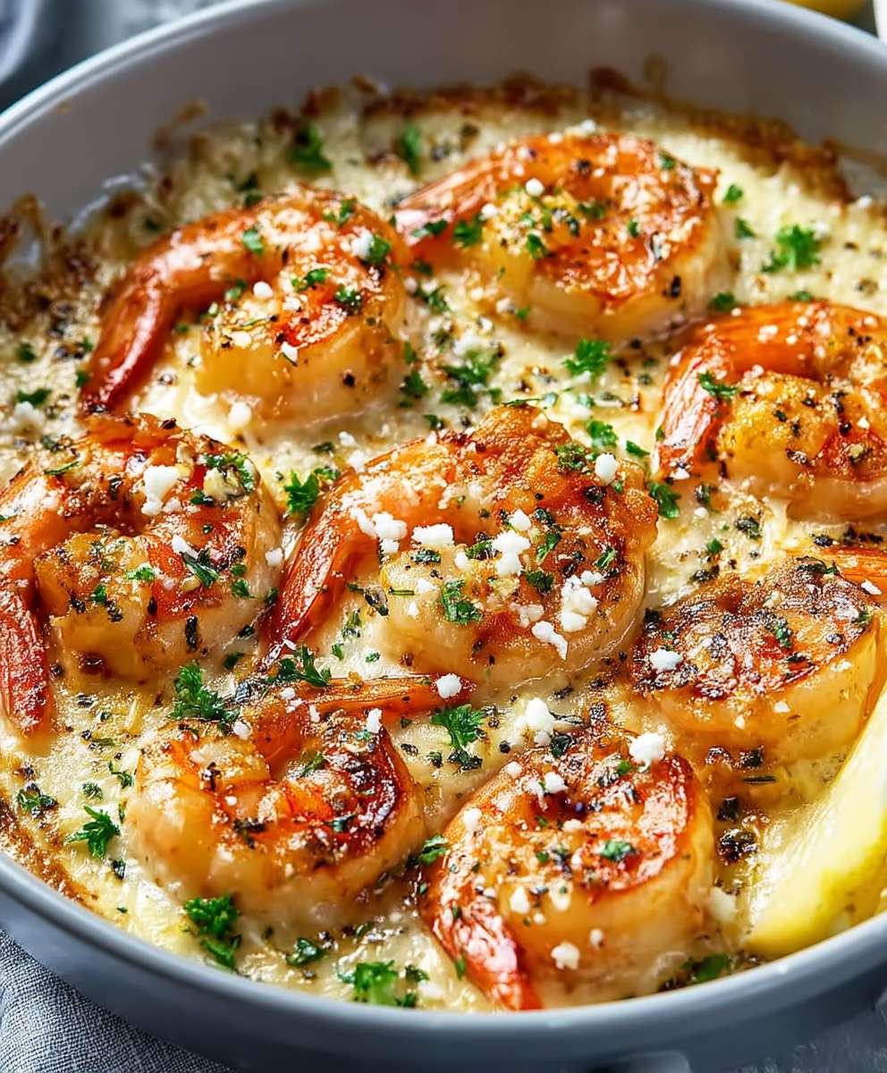 Garlic Shrimp Gratin