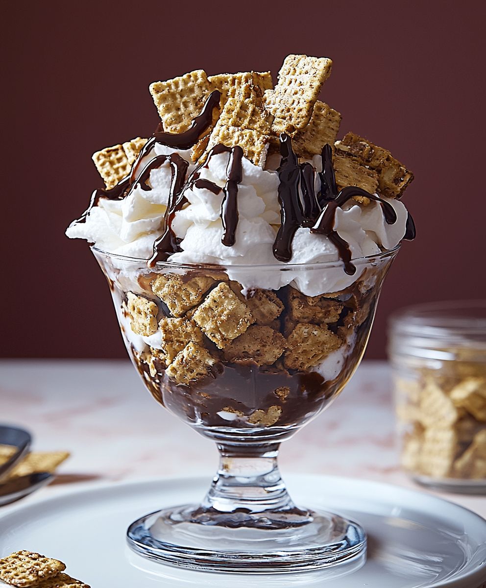 Hot Fudge Golden Grahams