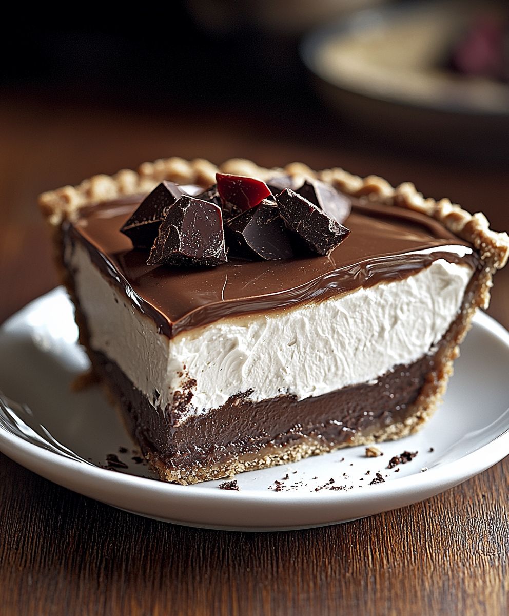 Chocolate Caramel Cream Pie