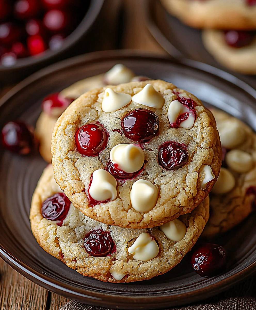 White Chocolate Cranberry Cookies