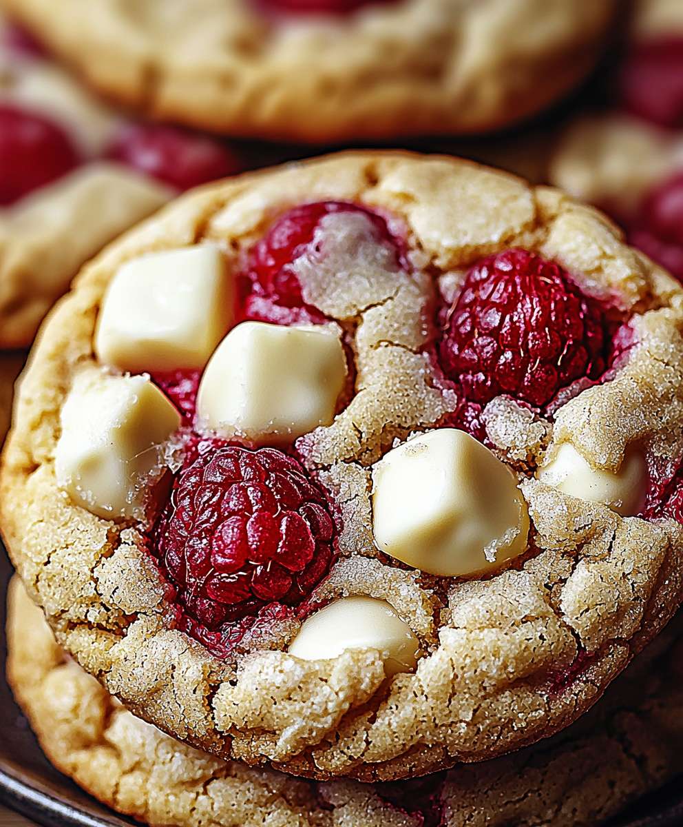 White Chocolate Raspberry Cookies