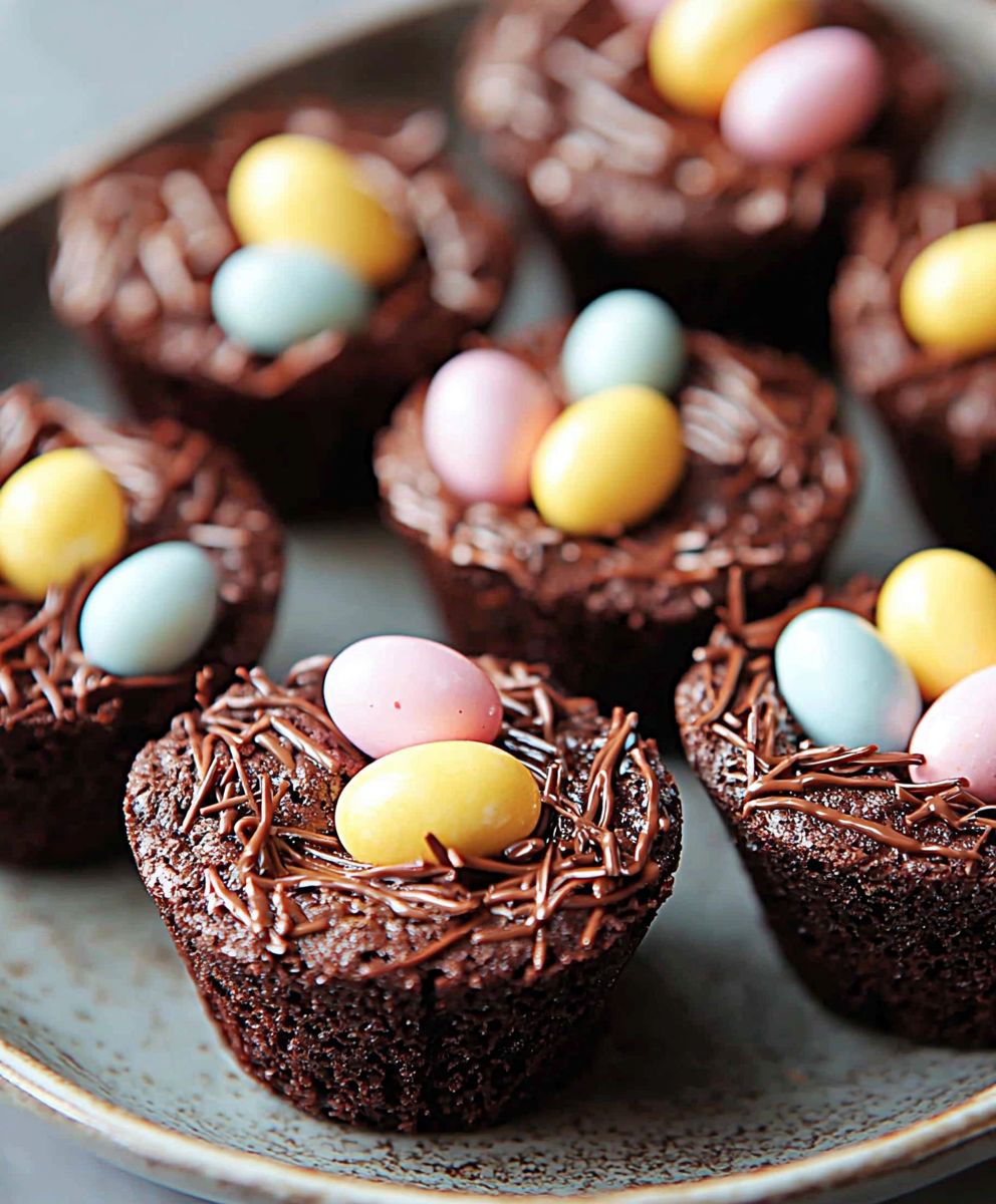 Easter Egg Brownie Bites