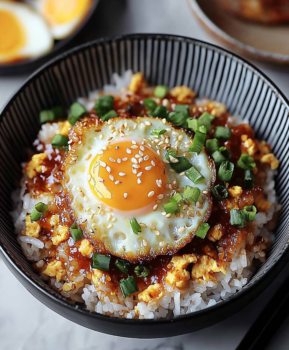 Korean egg rice