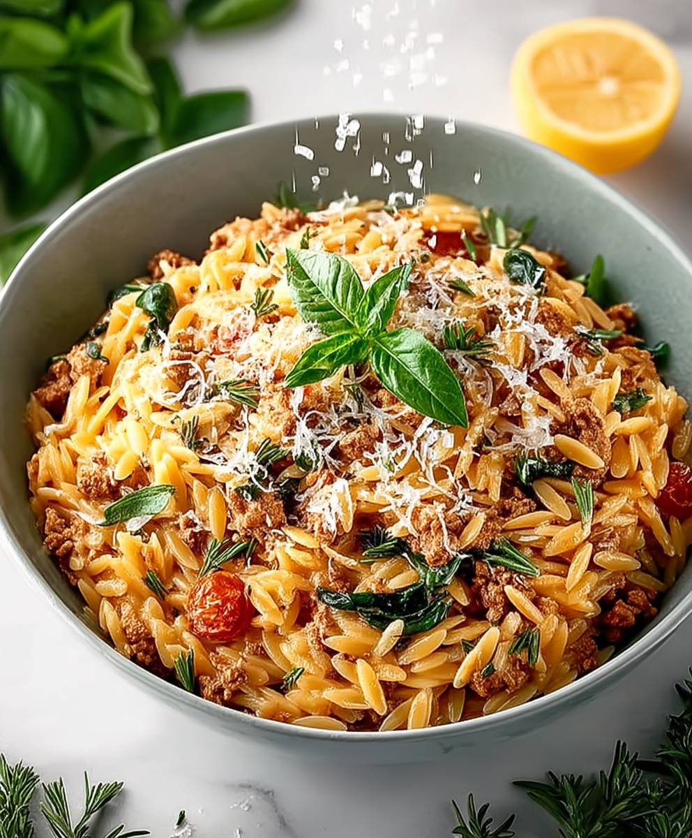 Ground Turkey Orzo