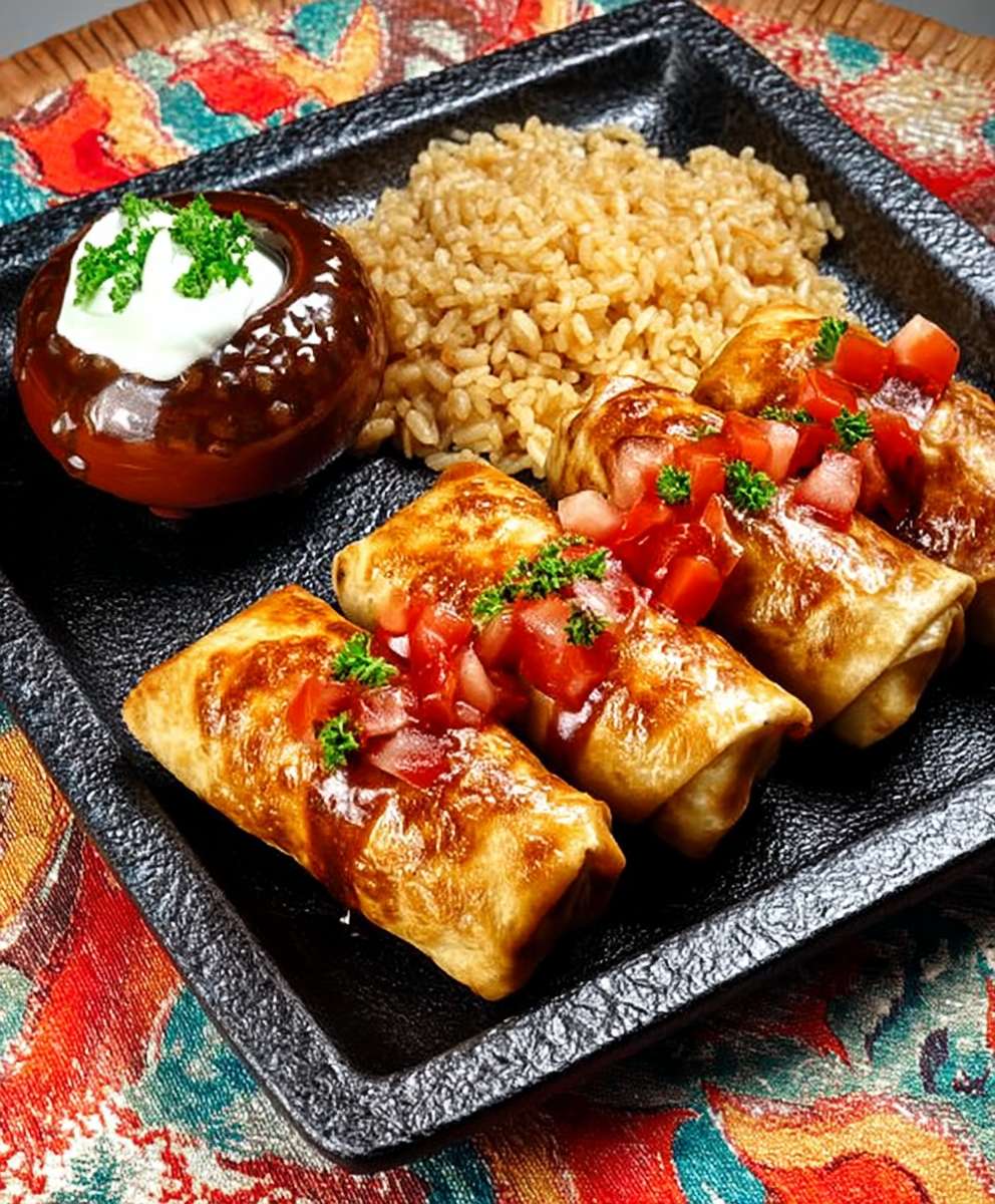Chicken chimichangas