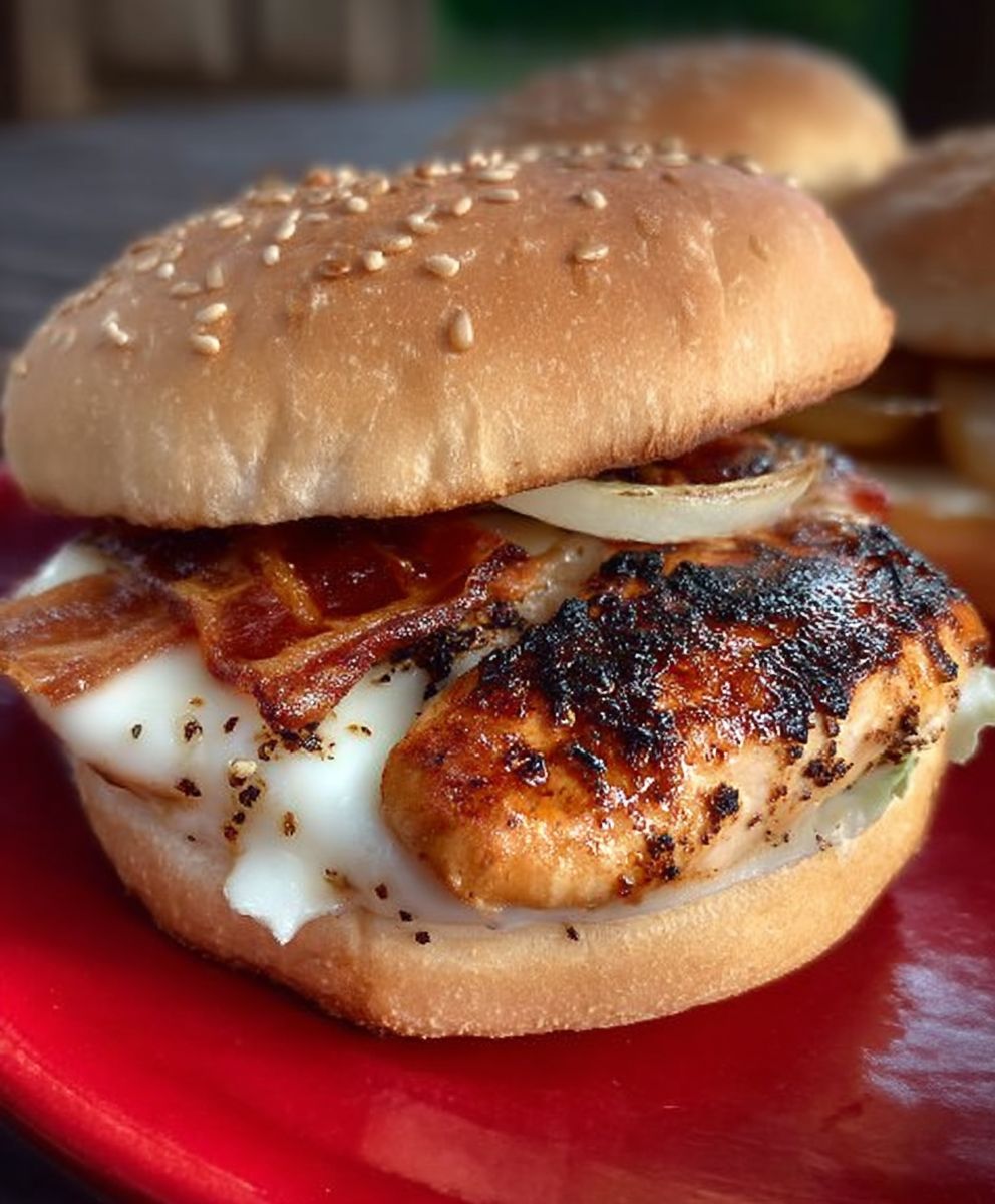 Hawaiian chicken burgers